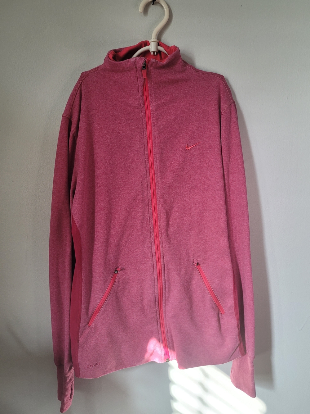 Nike Pink Full-Zip Athletic Jacket